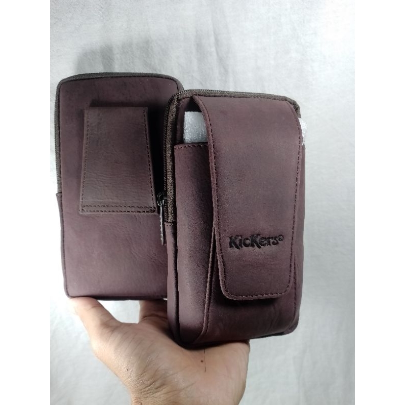 Dompet Hp Pinggang Kulit Sapi Asli - Kickres