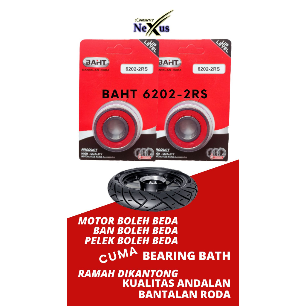 Laher Bearing Roda 6202 2RS BAHT