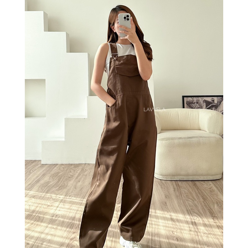 LAVVELA MANHATAN BAJU KODOK JUMPSUIT OVERALL PLAYSUITS