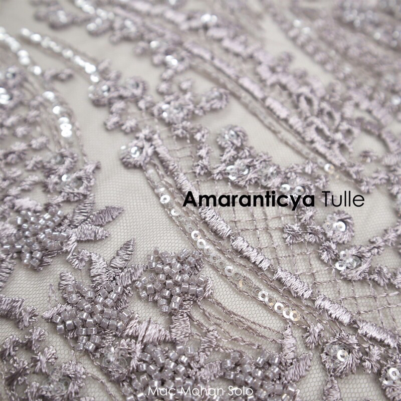 [NEW ARRIVAL] TULLE AMARANTICYA EXCLUSIVE TILE WITH STONE SEQUINS FOR WEDDING DRESS AND BALL GOWN INSPIRATION