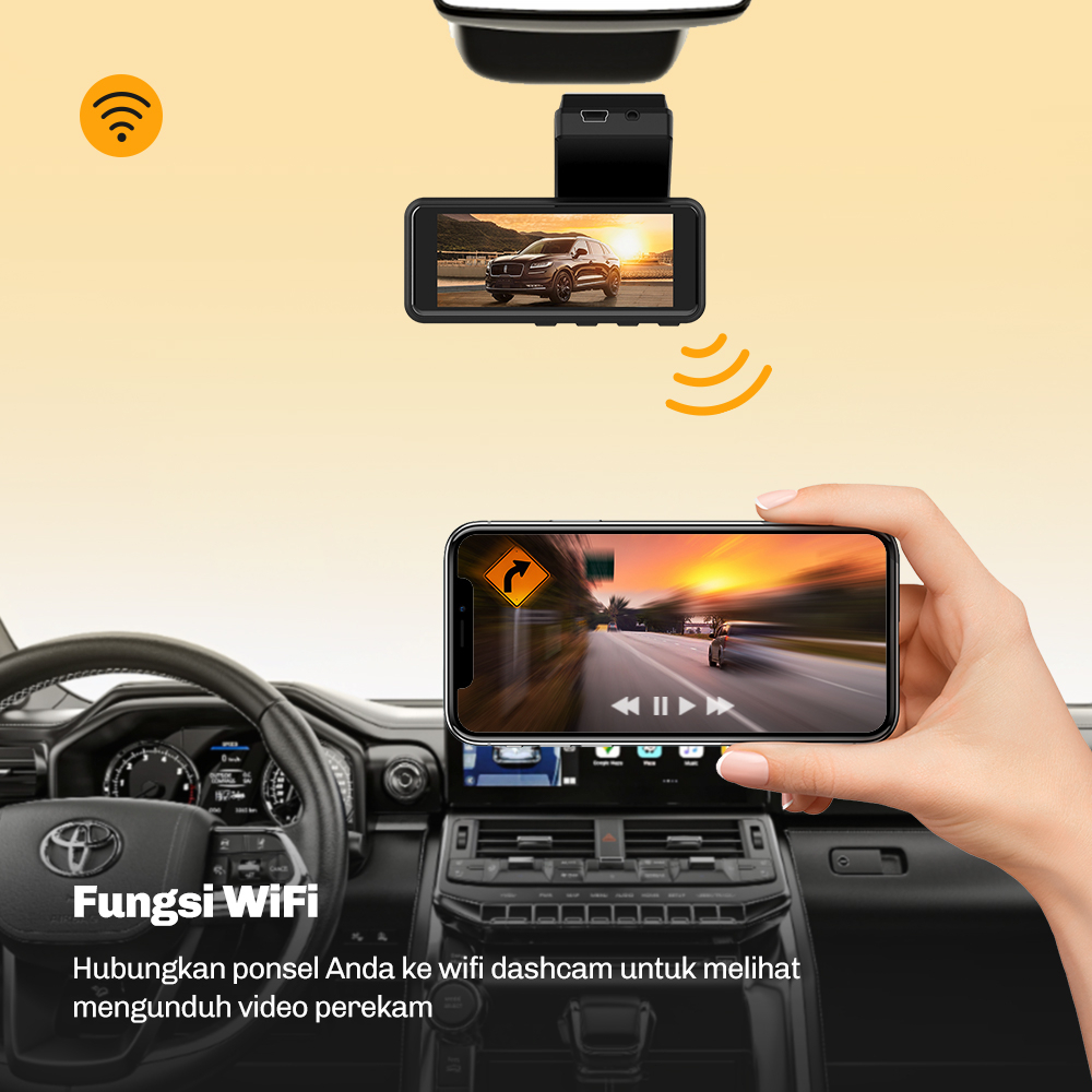 (Exclusive) Mobeo Car Dash Cam MSDC03 (Front and Rear Camera)