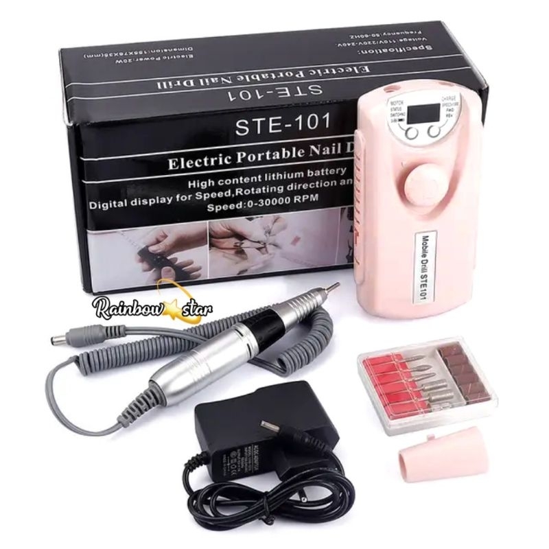 Alat Kikir Kuku Elektrik 30000 Rpm Portable Rechargeable Nail Drill Polishing Grinder