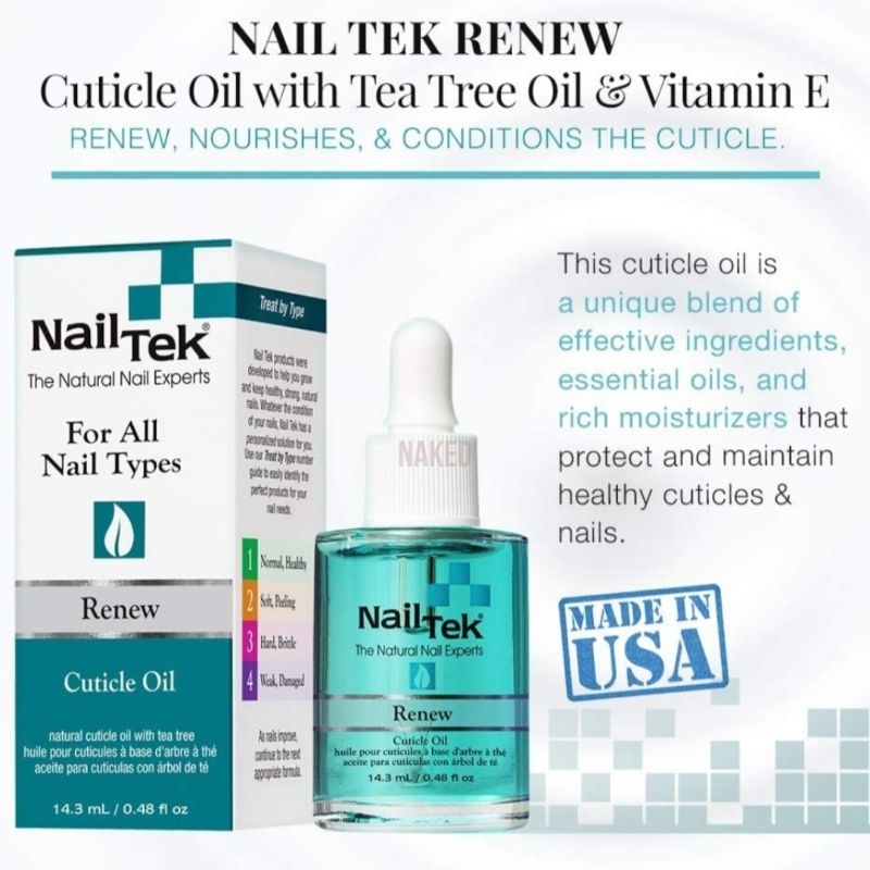 Nailtek cuticle oil renew USA kutikel oil usa original vitamin kuku