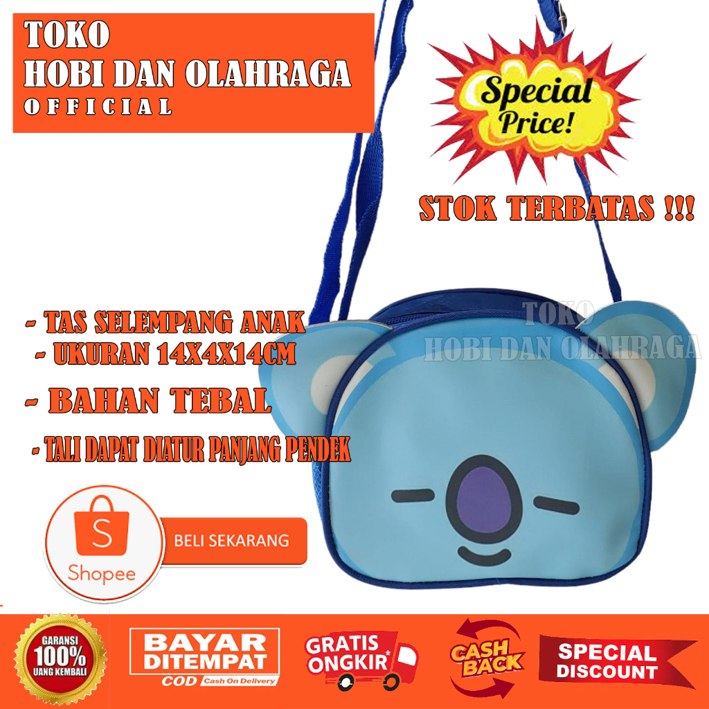 Tas Selempang ABG Dompet Koin Anak Perempuan Ukuran Kecil Tema KOYA