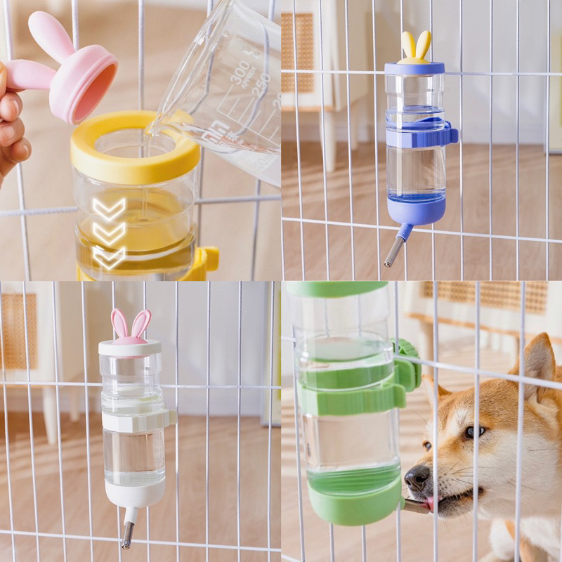 Tukki rabbit open top pet cage bottle