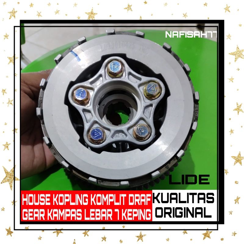 (KUALITAS PREMIUM)HOUSE KOPLING KAMPAS LEBAR ISI 7 KEPING KOMPLIT DRAF GEAR SPARE PART RODA TIGA