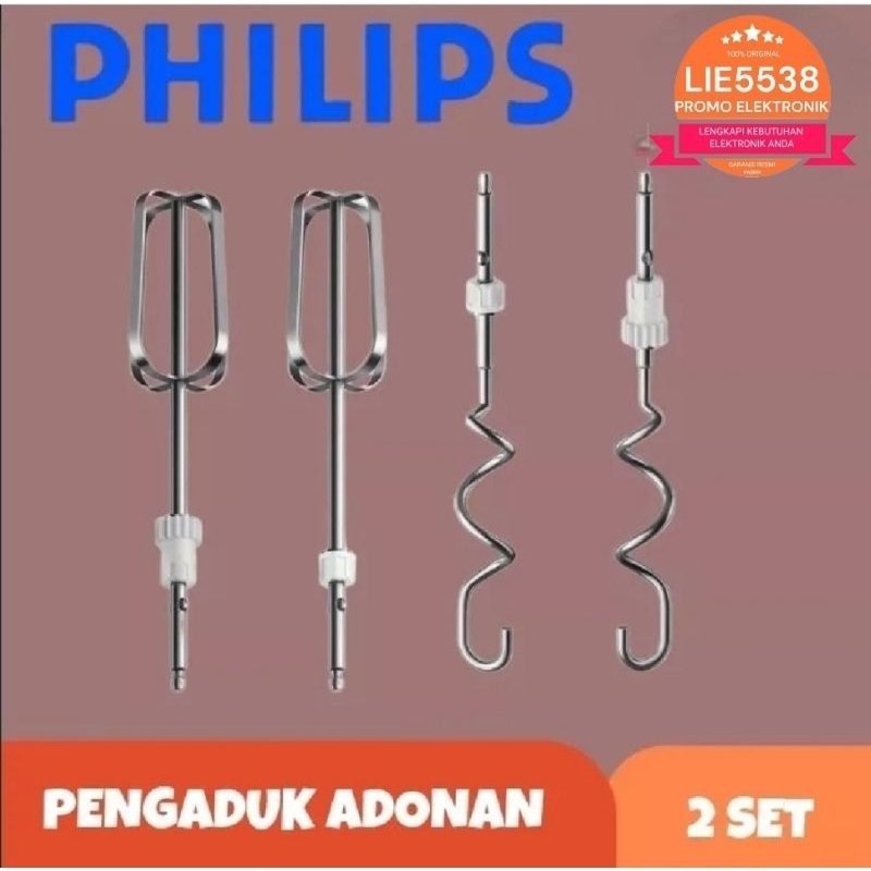 Hand Mixer PHILIPS HR 1552 / HR1552 GARANSI RESMI