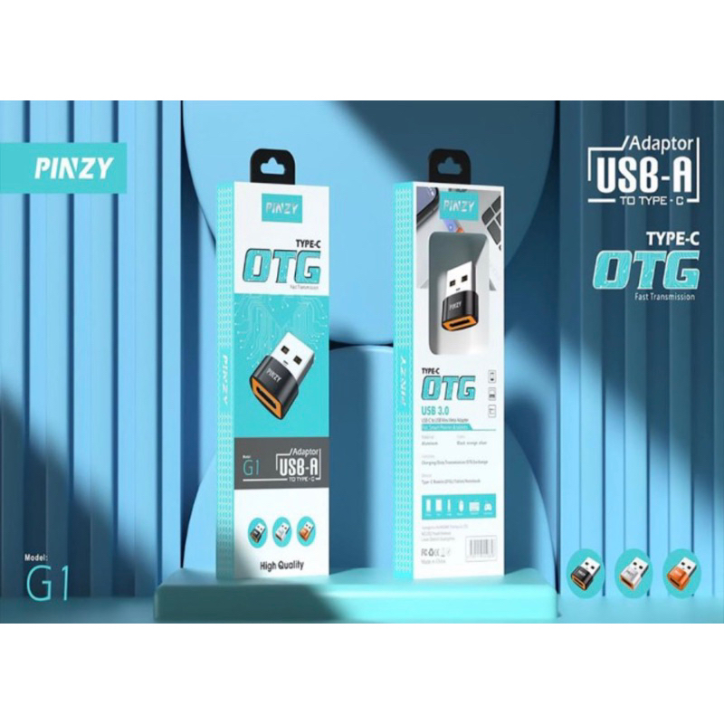OTG PINZY G1 Fast Trasmission Adaptor USB-A To Type-C Metal Adapter - OTG G1