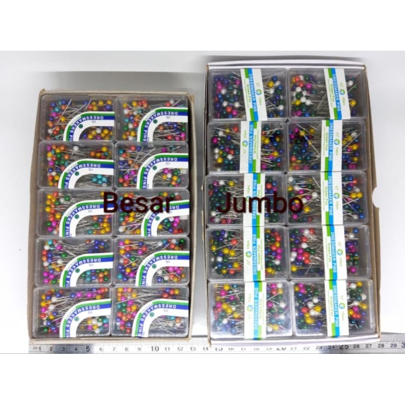 Jarum Pentul 1 1/2&quot; Besar Jumbo Pin Jilbab 20pack Belanja Grosir