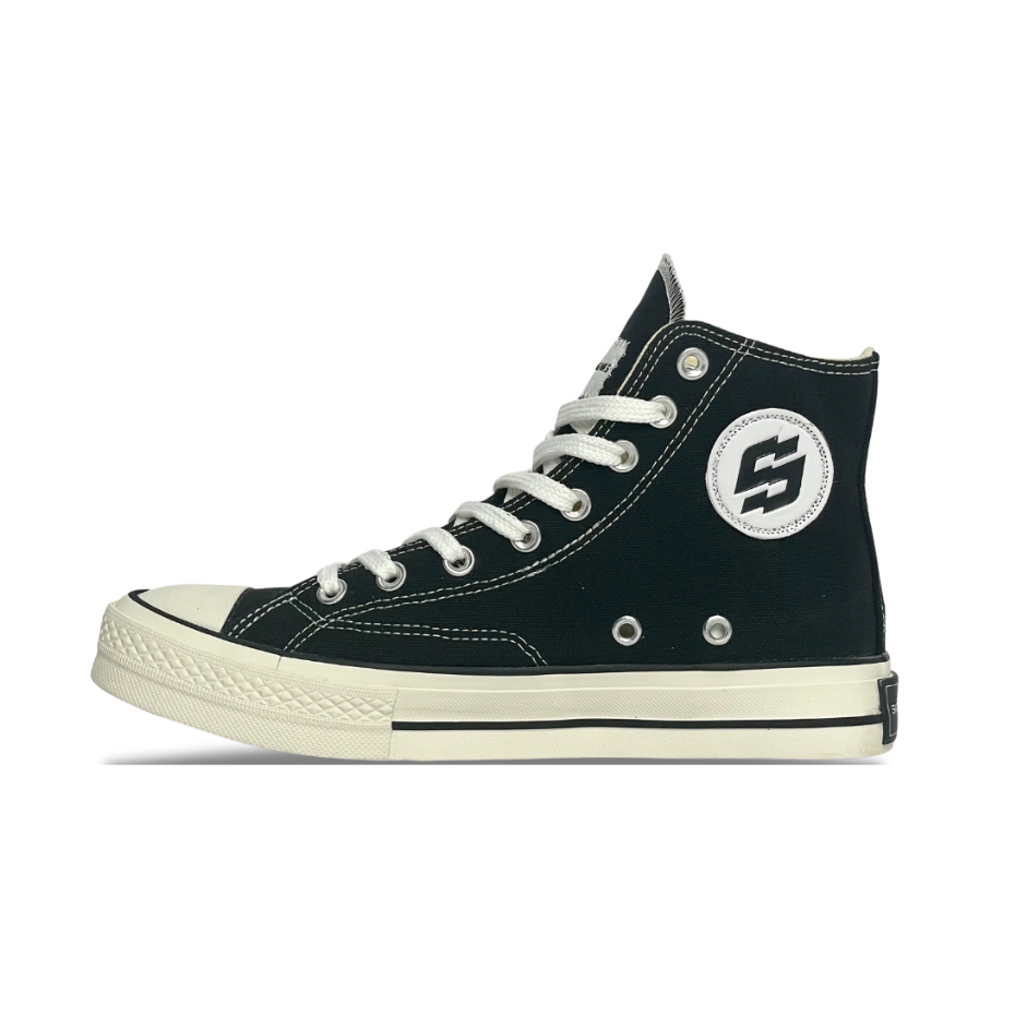 SIDSNEAKS - Sepatu Sneakers Storm 70s Ox Black White