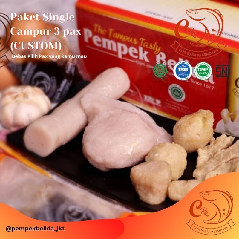 

BEBAS PILIH 3 PAX Pempek Belida CRP - Cemilan & Oleh Oleh Khas Asli Palembang