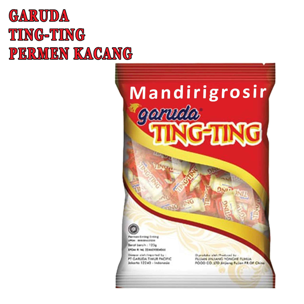 Permen* Ting ting permen* Permen kacang* 125g