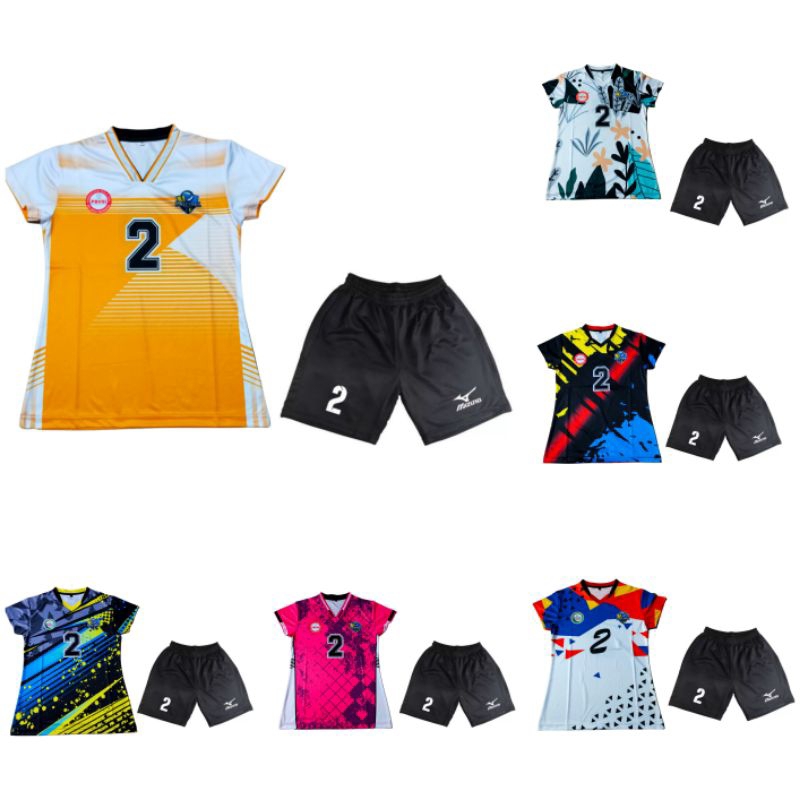 COD setelan baju voli full printing cewek mizuno terpaporit 2023
