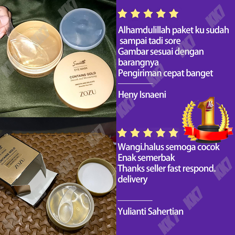 Masker Mata Emas Collagen Emas 24k Eye Mask Penghilang Kantung Mata Panda