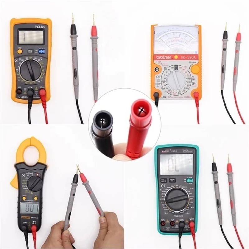 KABEL PROBE MULTIMETER MULTITESTER - KABEL TESTER JARUM 20 AMPER 1000 WATT