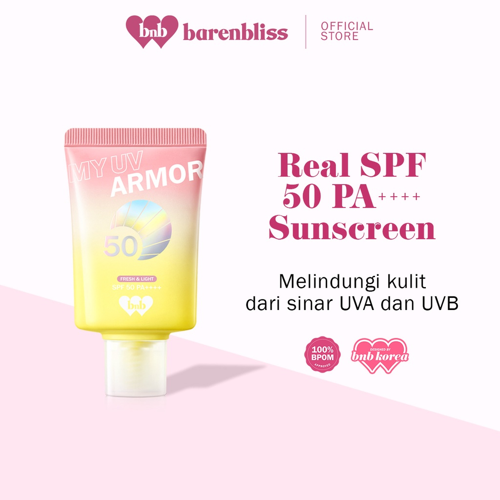 BNB Barenbliss My UV Armor SPF50 PA++++ 30gr - BNB Barenbliss Sunscreen Wajah Original BPOM