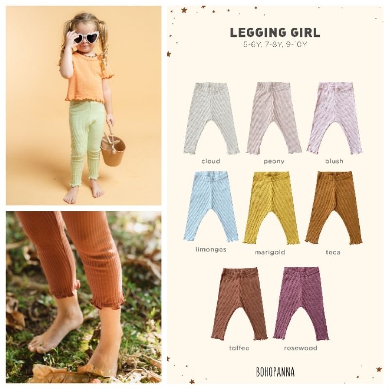 Bohopanna Boho Panna Legging Girl / Celana Legging Anak Perempuan 0-10Y