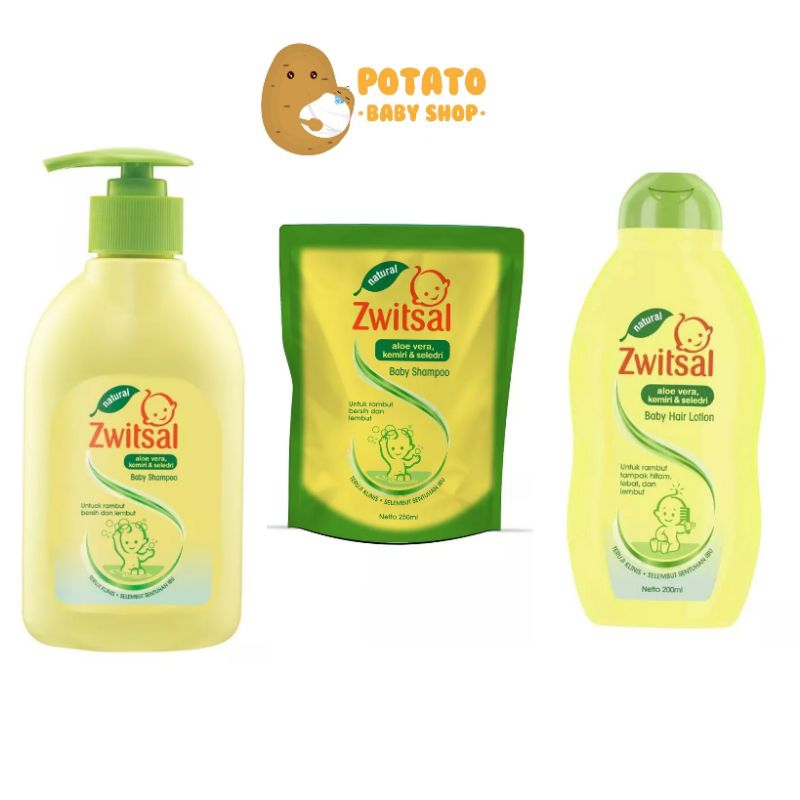 Zwitsal Baby Shampoo / Shampo Bayi 300ml 250ml