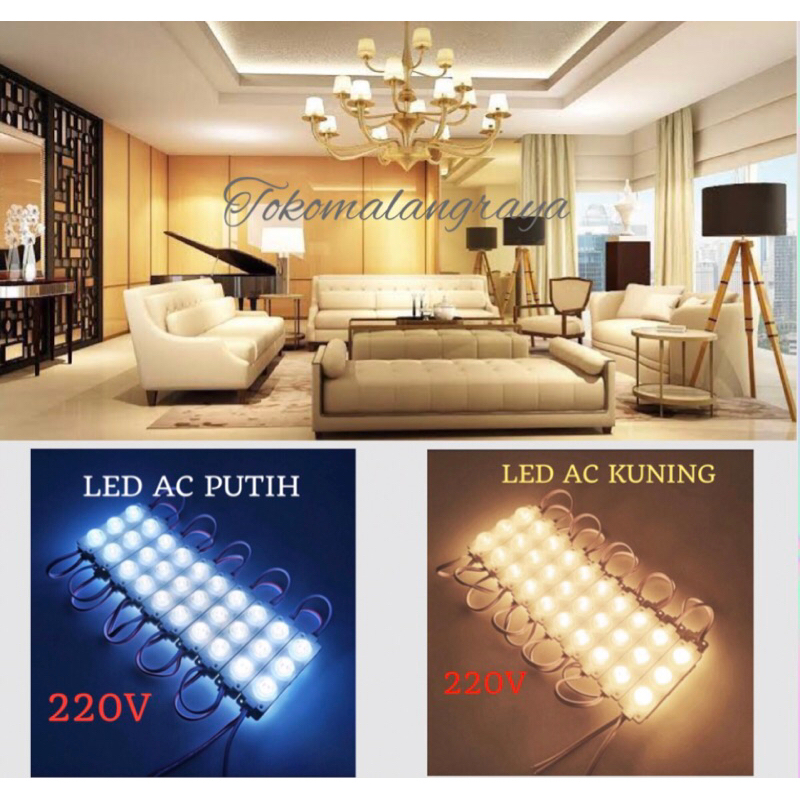 lampu led modul 3mata ac 220v/lampu led ac 220v