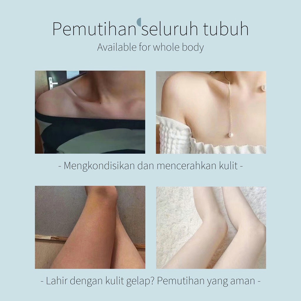 Pemutih badan Sabun badan pemutih Sabun cair 800ml Goat milk Niacinamide Lembut Body wash