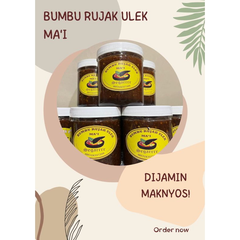 

Bumbu rujak ulek mai rasa combrang
