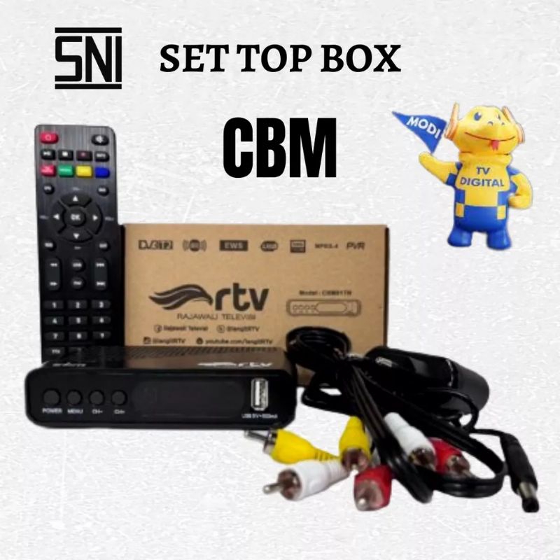 STB SET TOP BOX CBM RTV RAJAWALI SNI