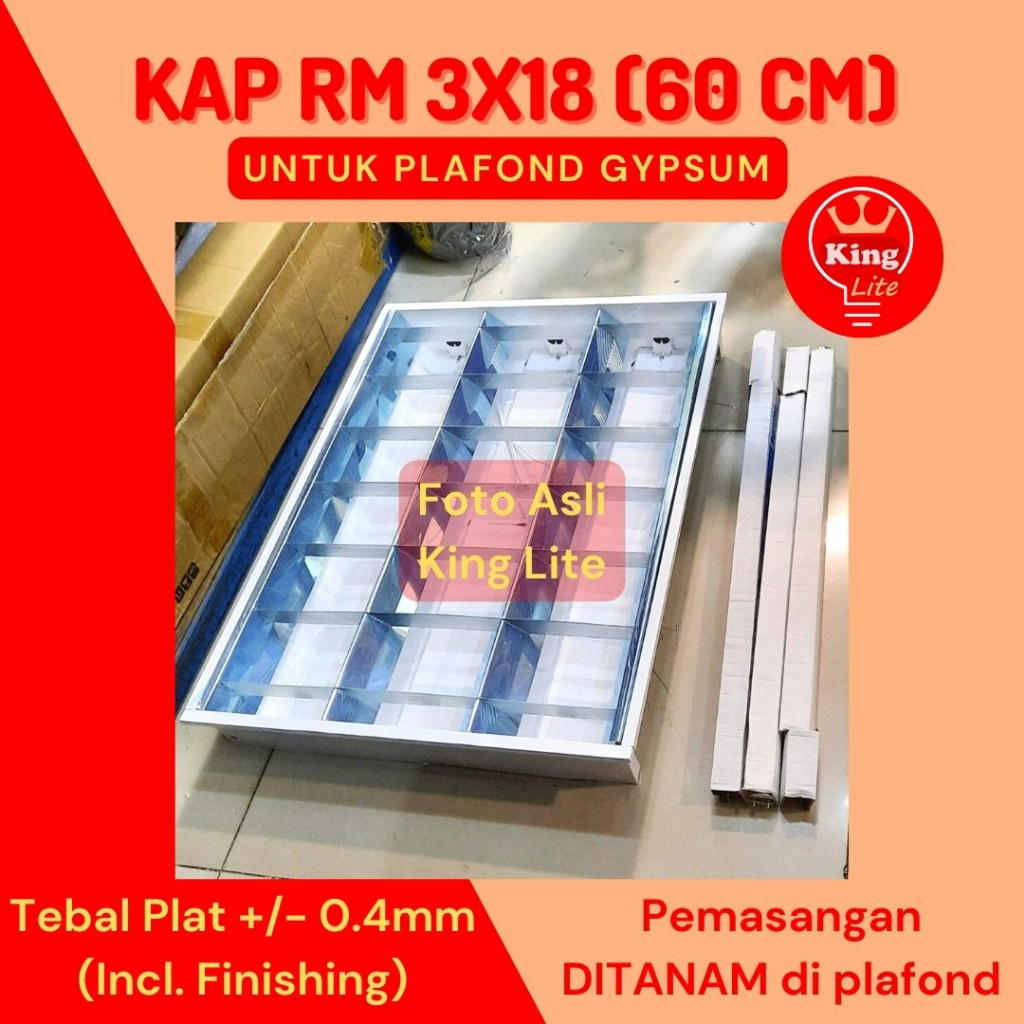 Kap RM 3x18 Inbow Plafon Gypsum