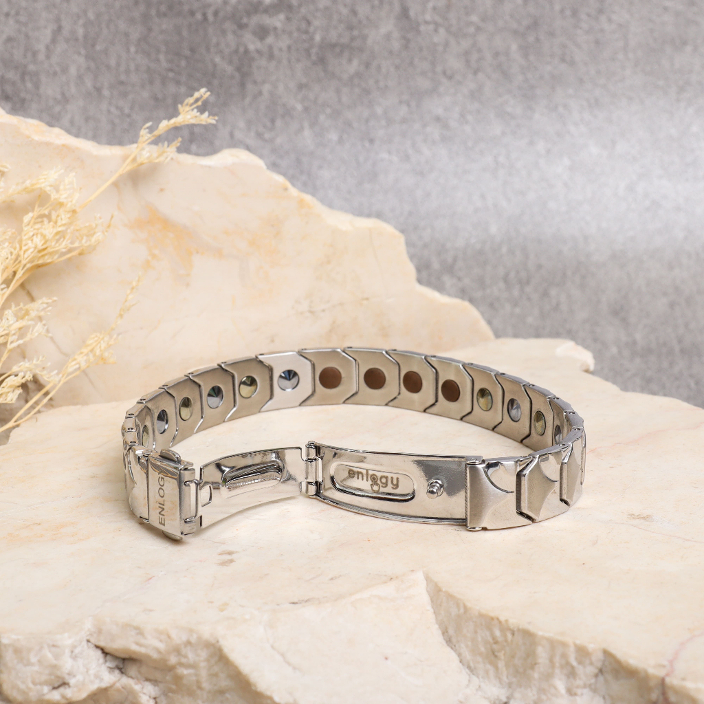 RB Gelang Enlogy Gelang Teknologi Enlogy Luxury Tech Bracelet - Silver