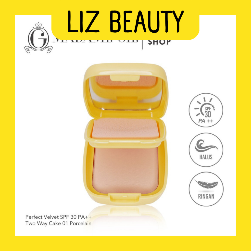 LIZBEAUTY - Madame Gie Perfect Velvet SPF 30 Two Way Cake - Make up Bedak Padat