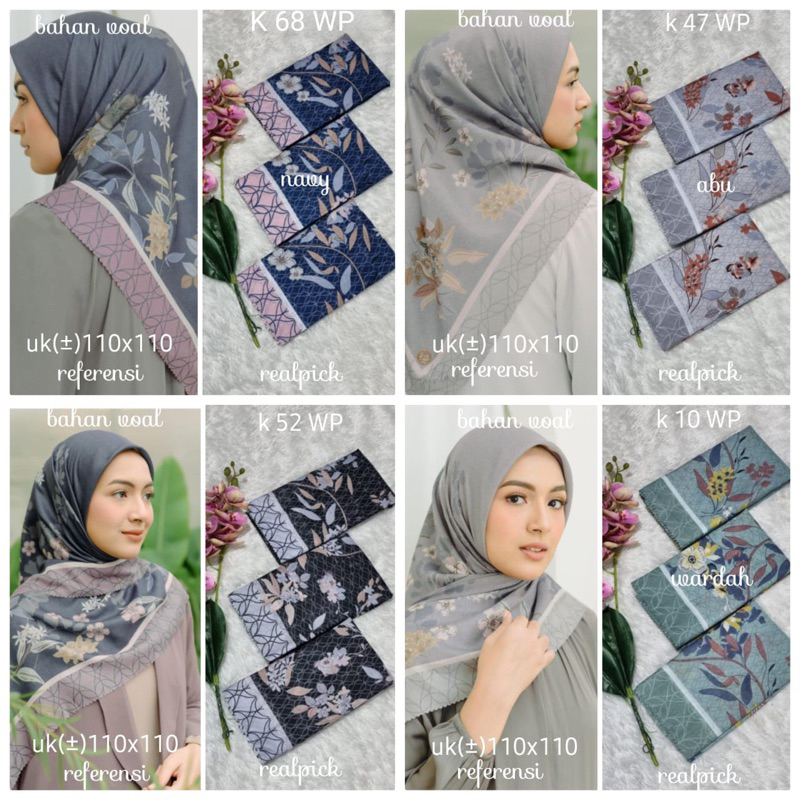 kerudung segi empat motif voal motif laser cut kerudung denay terlaris(grosir)