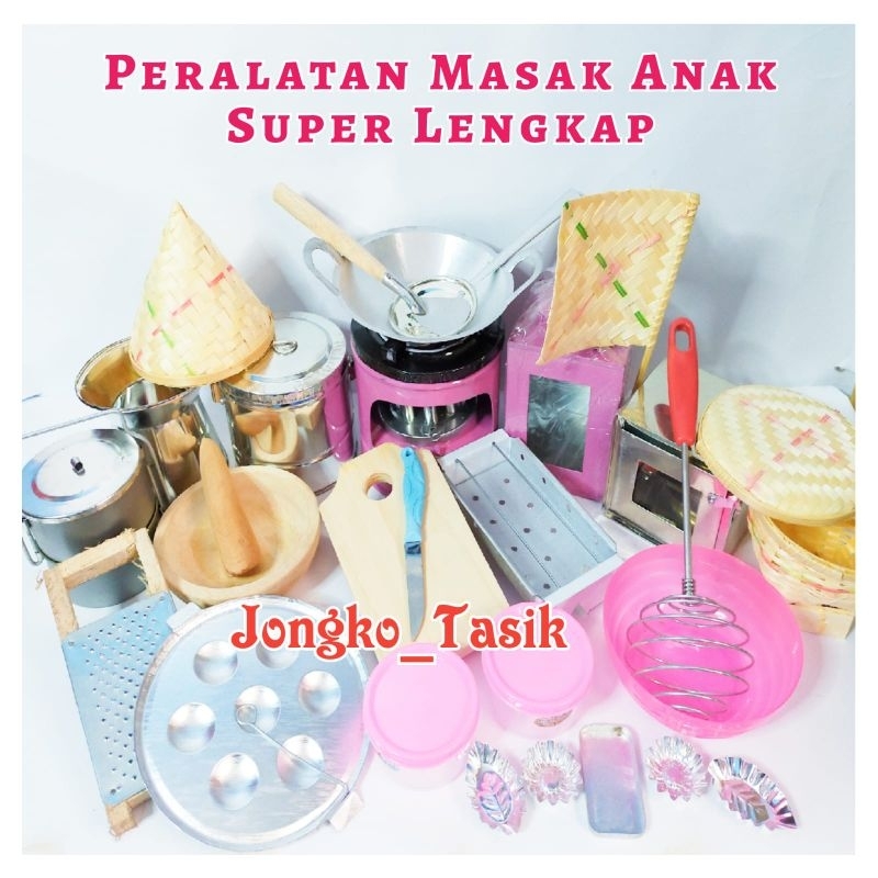 Kitchen Set Miniatur Mainan Masak Masakan Anak Paket Super Lengkap