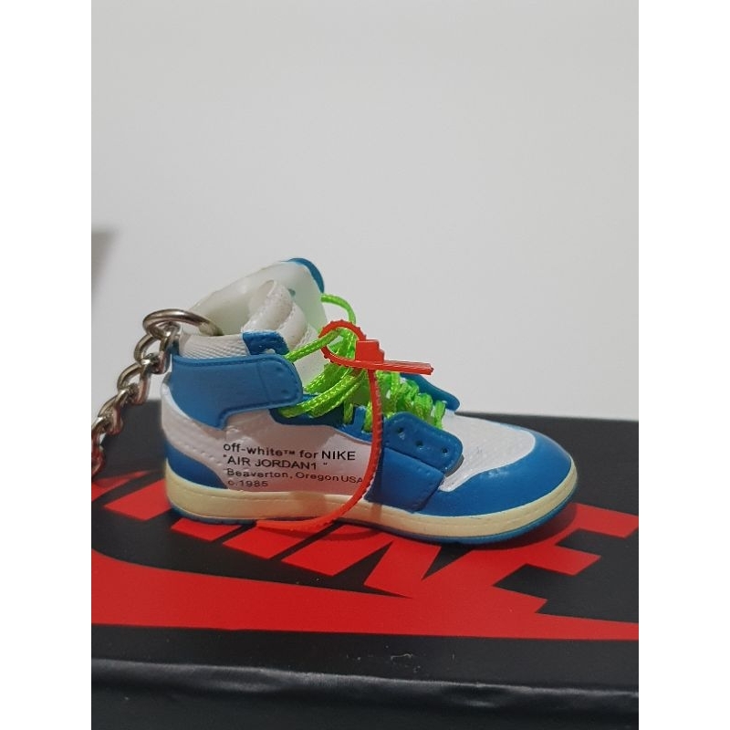 KEY CHAIN | AJ1 HIGH X OFF WHITE "UNC" with BOX