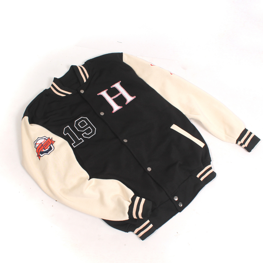 Jaket Baseball Pria Wanita Full Bordir Depan Belakang