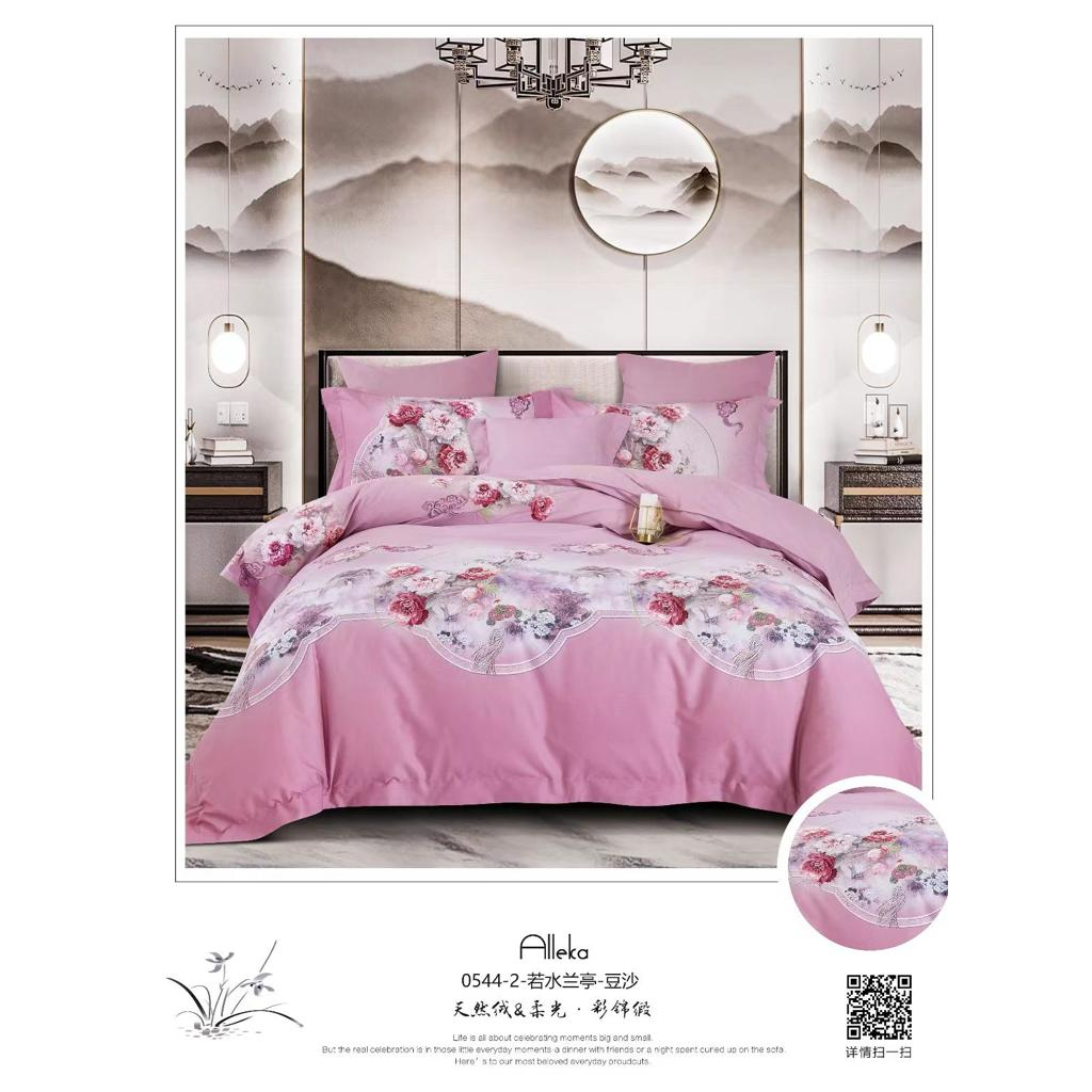 Kain Sprei Katun Jepang Pink Flower