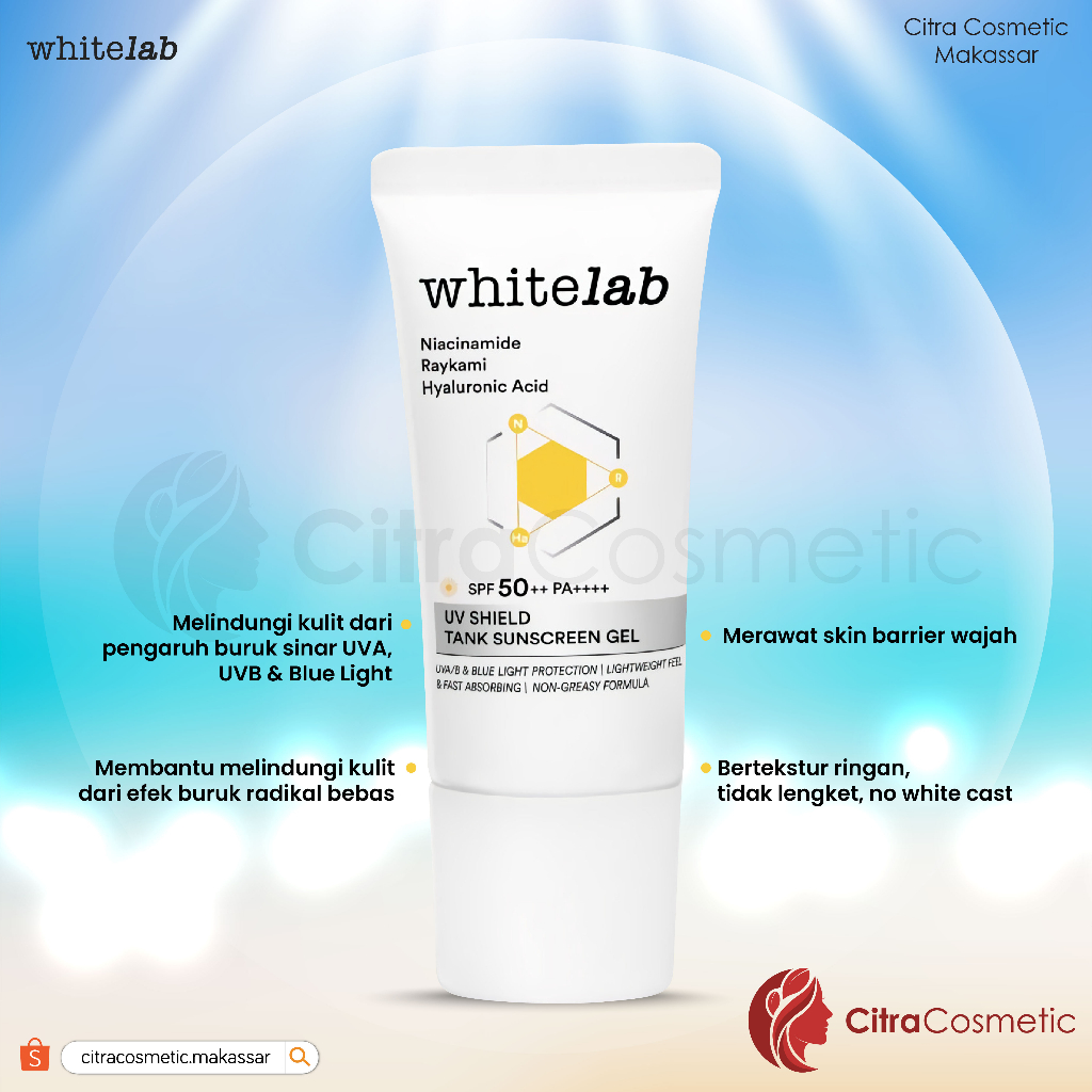 Whitelab UV Shield Tank Sunscreen Gel SPF 50++ PA++++