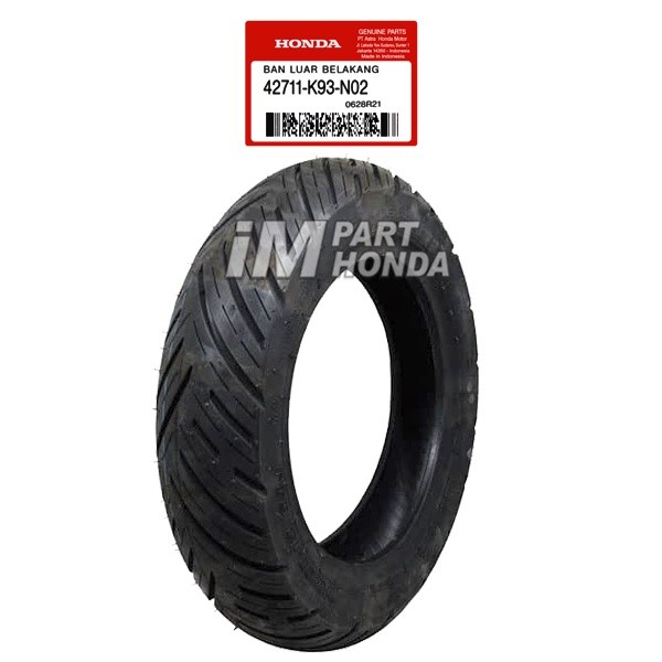 BAN LUAR BELAKANG TUBELESS 110/90-12 SCOOPY ESP 2017 2018 2019 2020 2021 2022 RING 12 K93 N02 ORIGIN