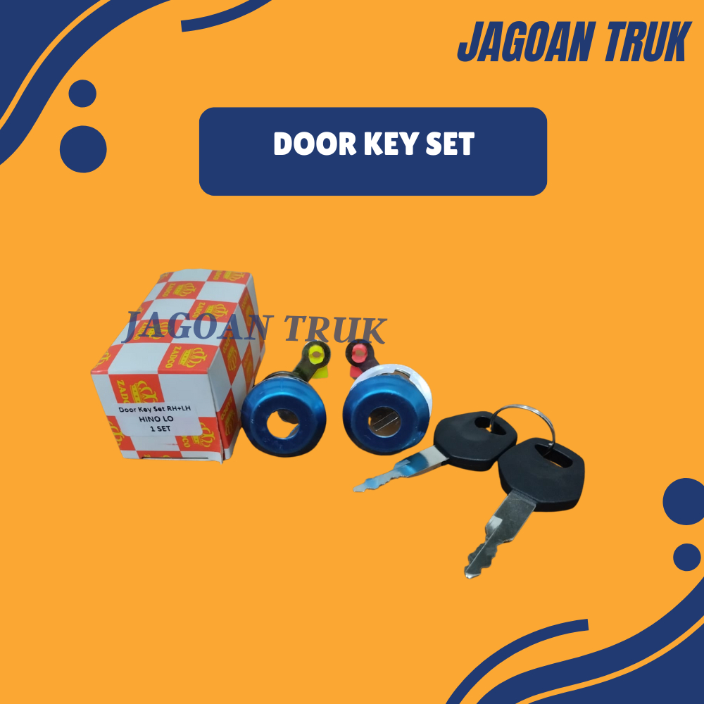 Door Key Set Rh/Lh Hino Lohan/Kunci Pintu 1 Set Kanan/Kiri Hino Lohan