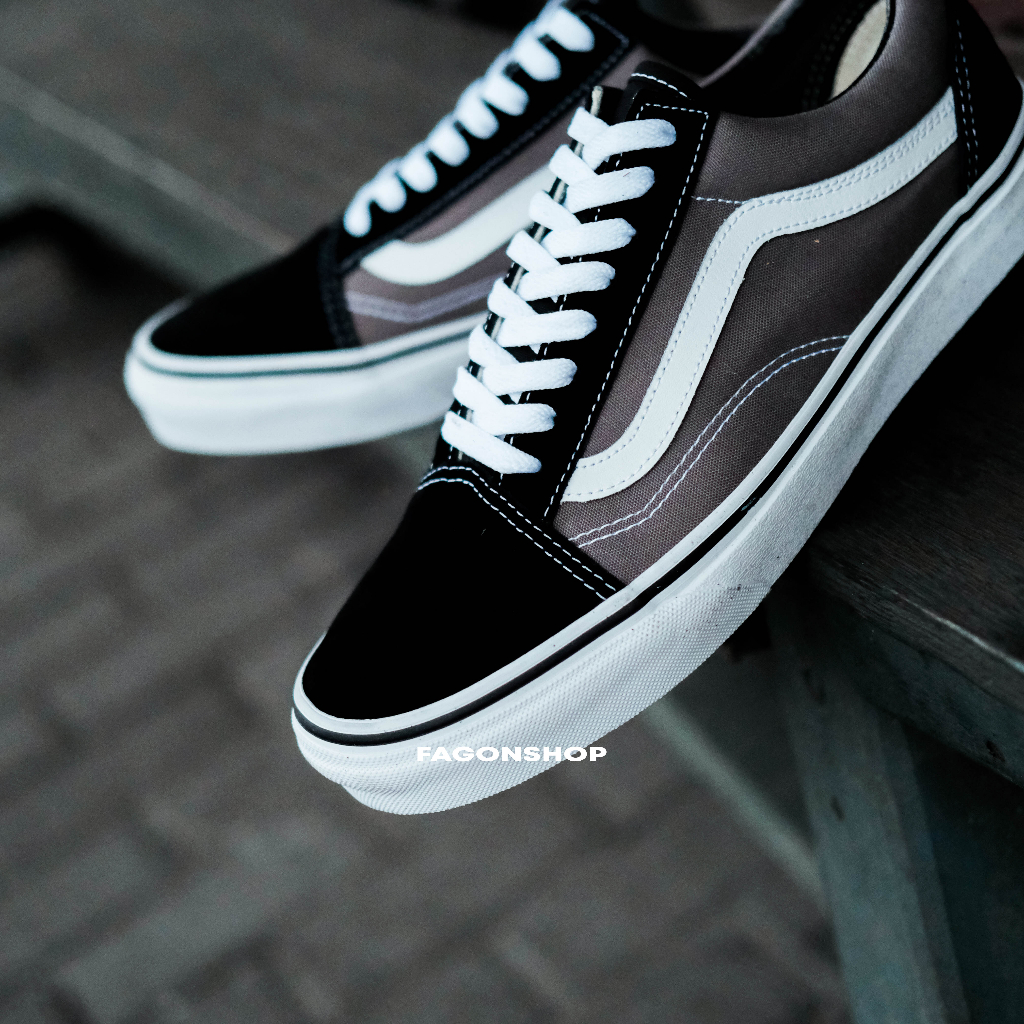 VANS OLDSKOOL PEWTER/BLACK CLASSIC ORIGINAL 100%