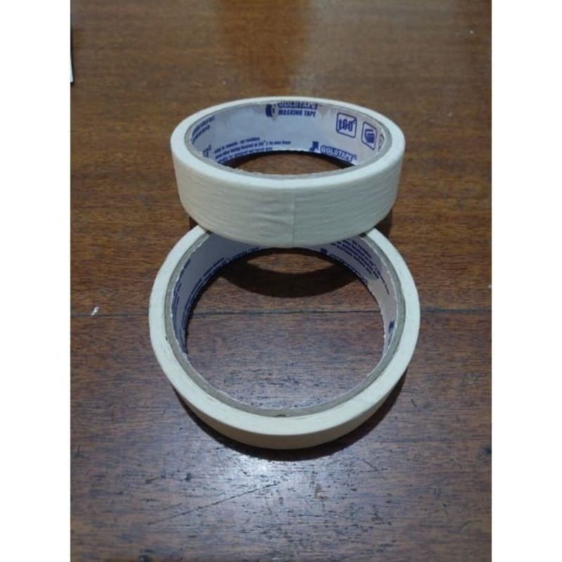 

[ LUSIN ] MASKING TAPE 24MM GOLDTAPE / LAKBAN KERTAS / ISOLASI DUCO DICO