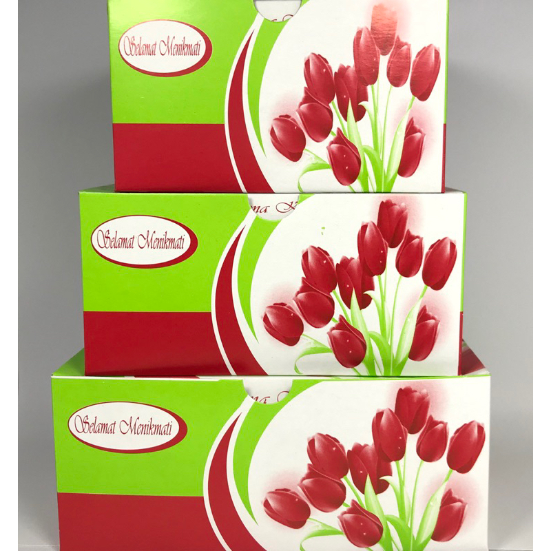 

Dus GS Snack motif Tulip ukuran 12x12, 12x14, 12x16