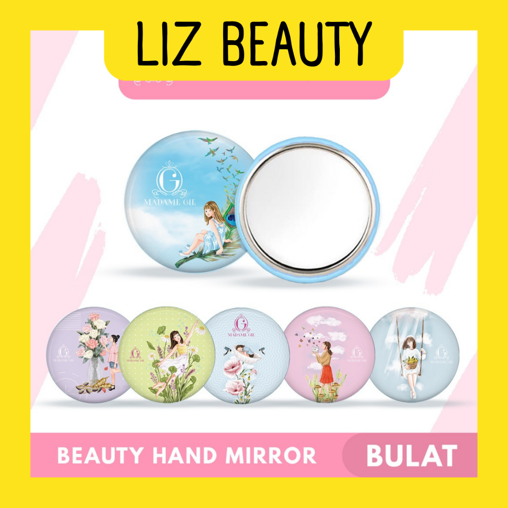 LIZBEAUTY -  Madame Gie BULAT Beauty Hand Mirror - Kaca Cermin Makeup BULAT