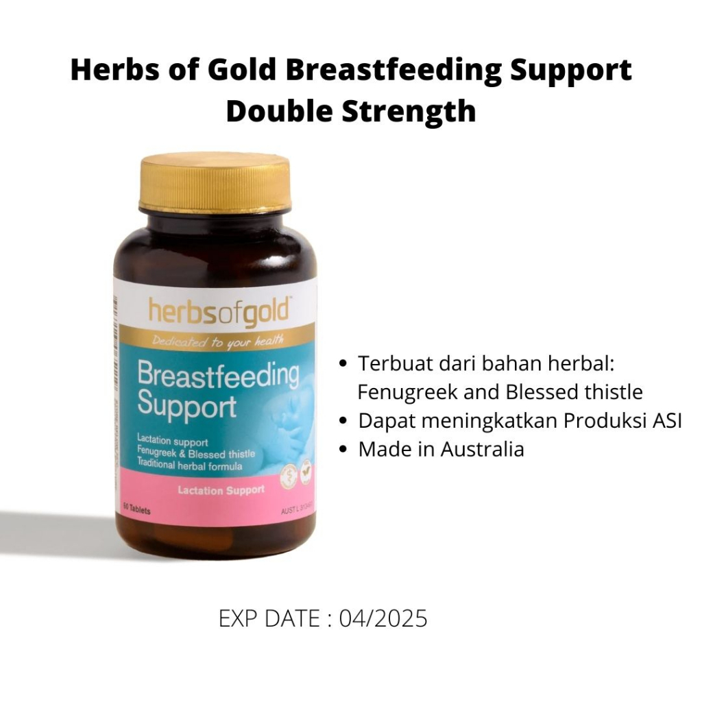 Herbs of Gold Breastfeeding Support Double Strength ( NEW)