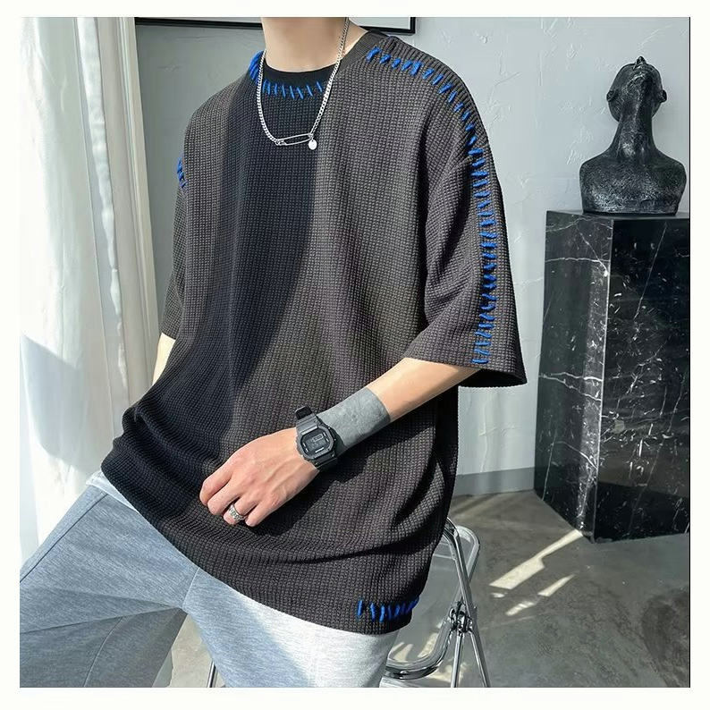 2023 NEW ARRIVAL INS FASHION 3/4 SHIRT PAKAIAN PRIA T-SHIRT KAOS PRIA