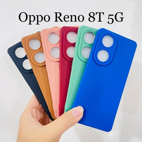 Pro Camera Soft Case Oppo A78 5G/8T 4G/8T 5G/A17/A17K/A77S/Reno 8 4G/Reno 8 5G/A57 4G/Reno 7 4G/Reno 7 5G/Reno 7Z /A55 4G Solid Color Angel Eye Lens Reno7