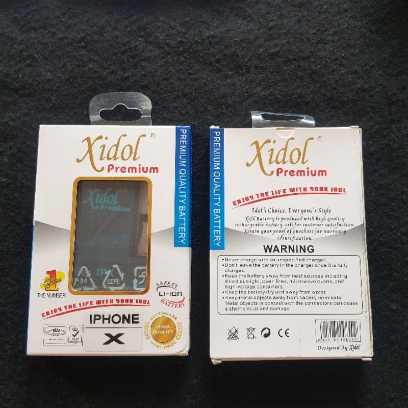 Baterai IDOL IPHONE X IPX BATTERY XIDOL BATRE PREMIUM