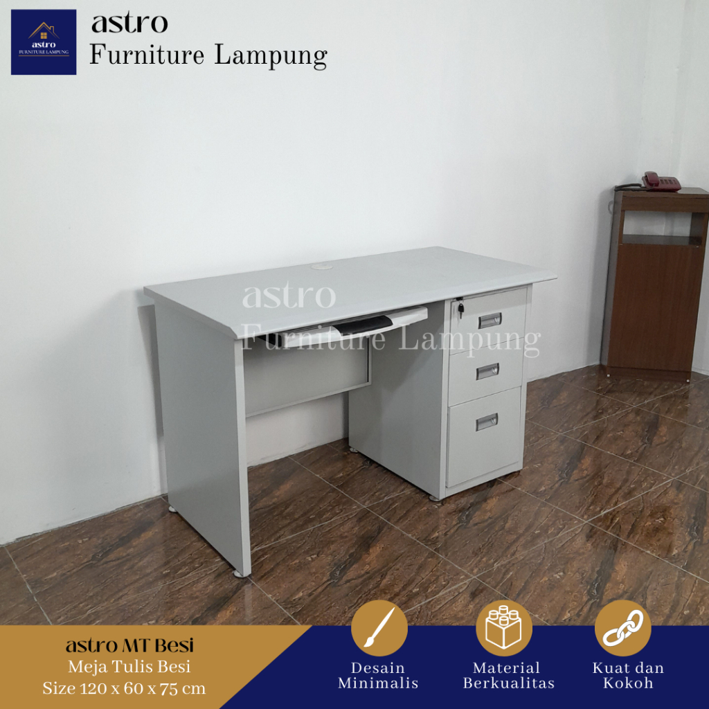 ASTRO MT BESI - MEJA TULIS BESI / MEJA KANTOR BESI / MEJA KANTOR