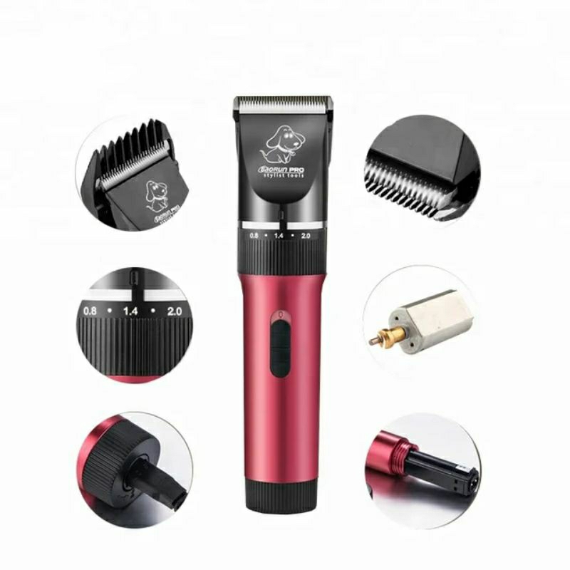 Alat Pencukur Bulu Hewan Elektrik Domba Anjing Kucing Kambing Binatang Bulu Tebal Tipis BaoRun