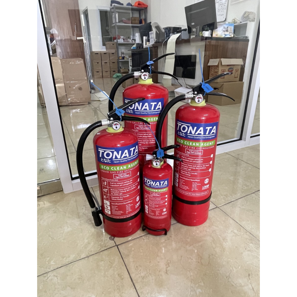 APAR 5 kg Tonata Clean Agent Eco Liquid Gas / Set Komplit