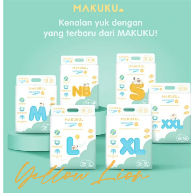 MAKUKU DIAPERS COMFORT FIT PANT [NB32/S30/M28/L26/XL24/XXL22]