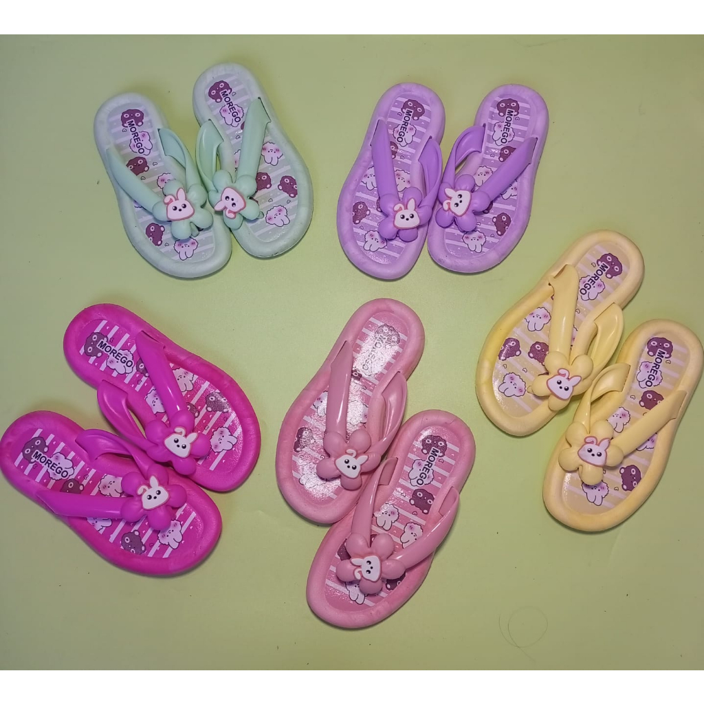 Sandal Jepit Anak Perempuan Motif Kelinci Flip Flop Sandal Anak Karakter Lucu